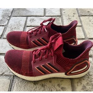 Adidas Ultraboost 19 Running Shoe Maroon / Black
